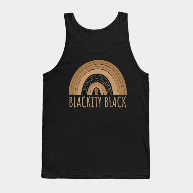 Black Empowerment Theme Tank Top by JB.Collection
